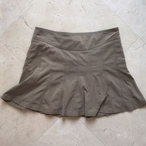 Athleta khaki mini skirt